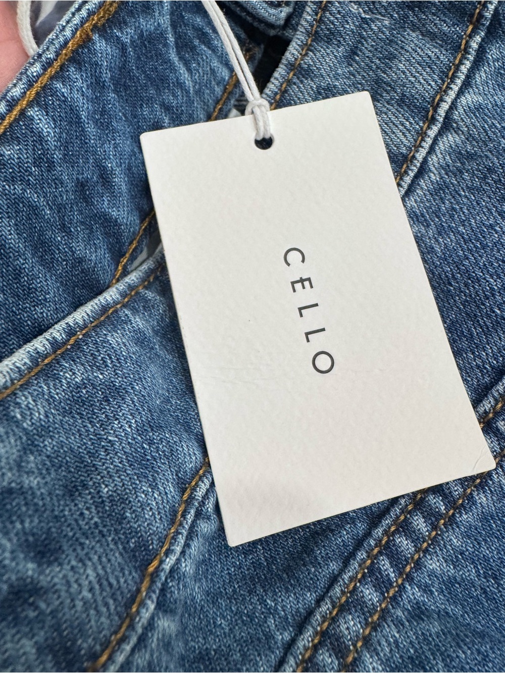 Cello Blue Ripped Straight-Leg Jeans - Picture 6 of 9